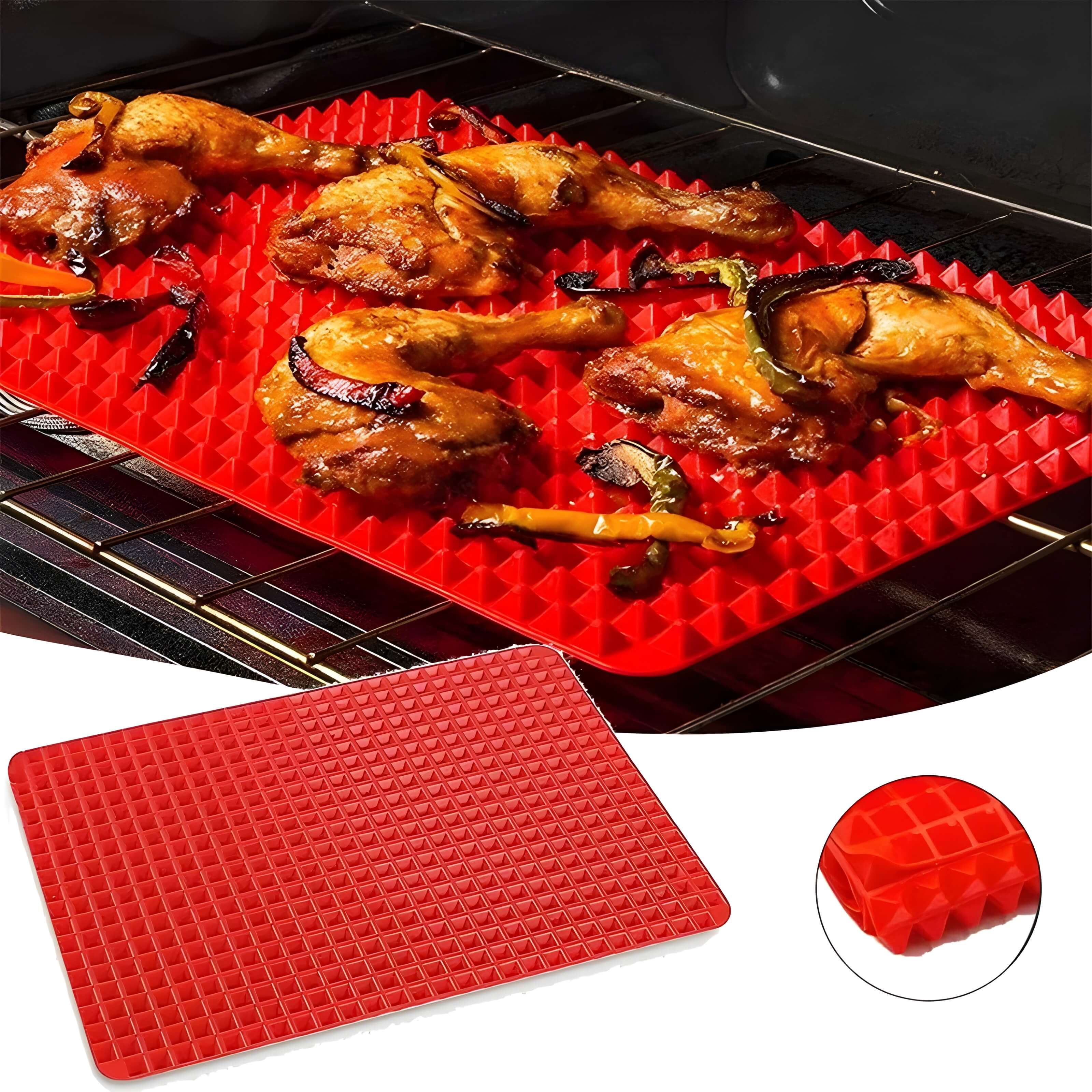 BakePro – Tapis de Cuisson en Silicone Pyramidal Antiadhésif