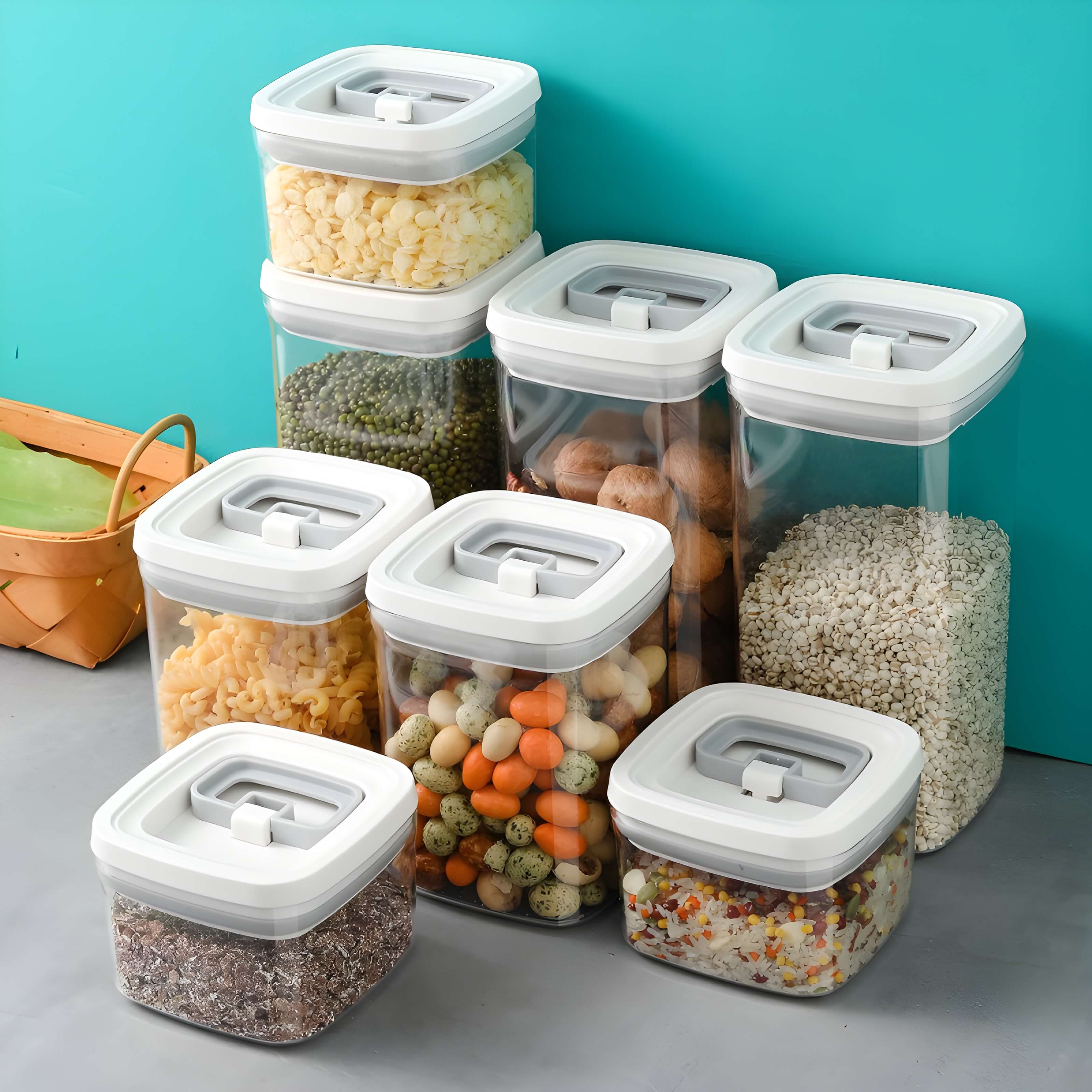 StackBox – Boîte de Rangement Empilable Transparente pour Cuisine
