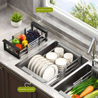 DrainMax – Panier d’Égouttoir Extensible pour Évier