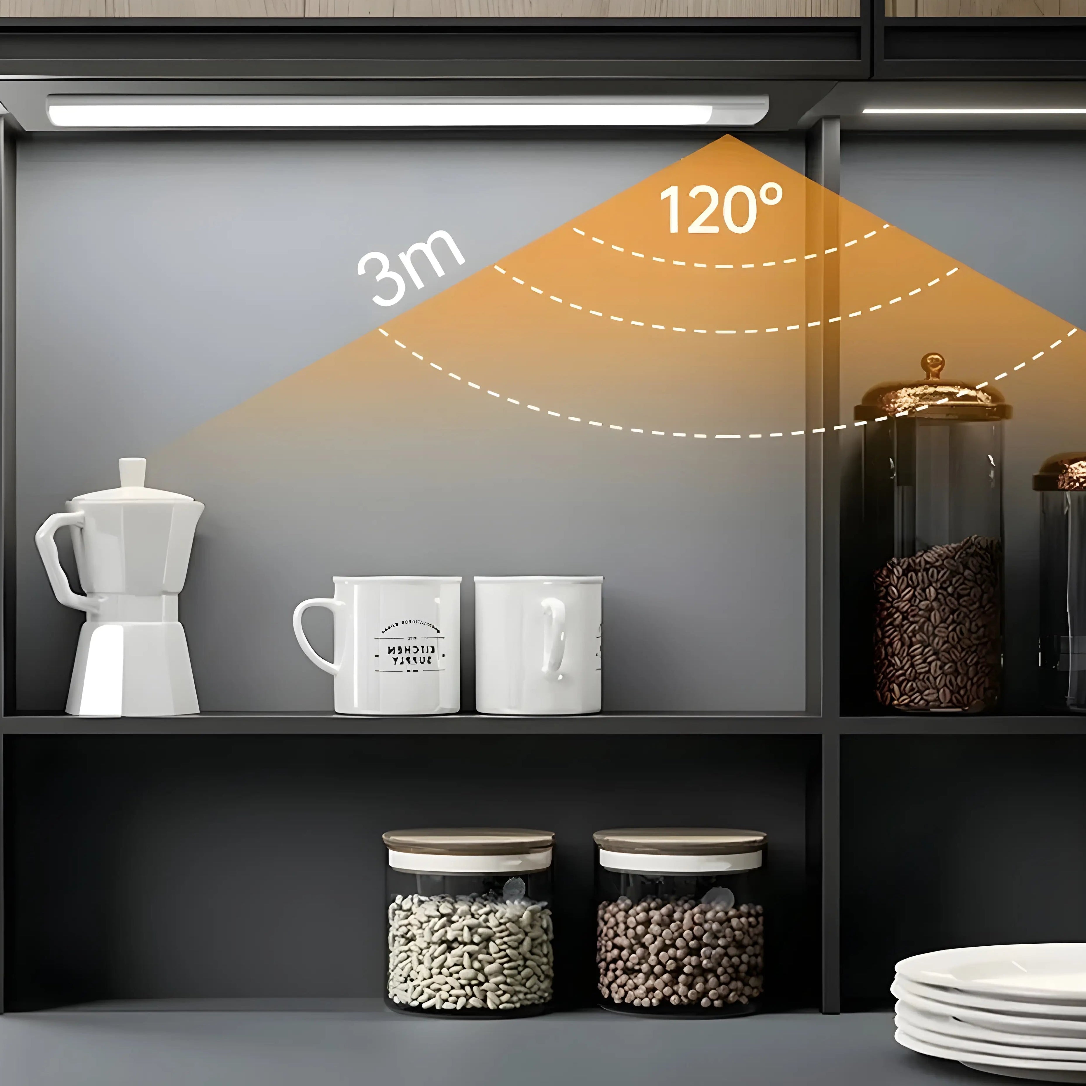 GlowSense – Lampe LED sans fil avec capteur infrarouge, rechargeable & magnétique