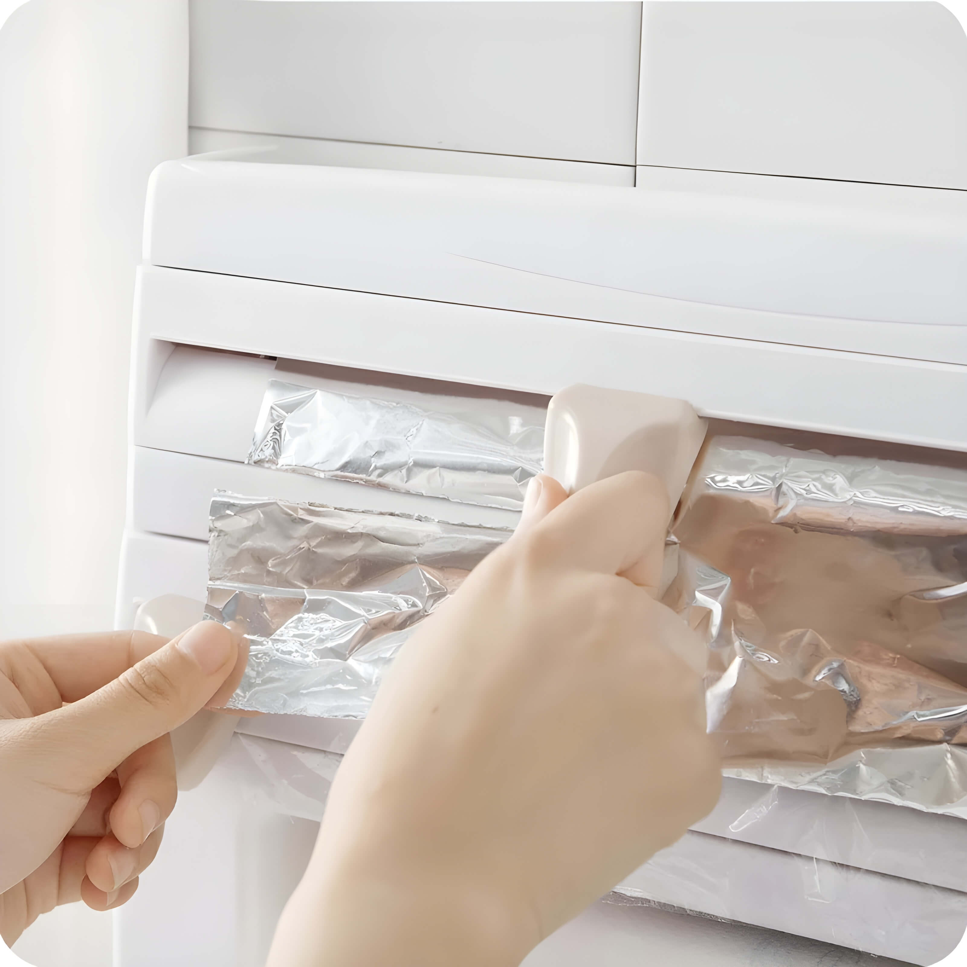 WallEase – Distributeur Mural 4-en-1 pour Rouleaux de Cuisine