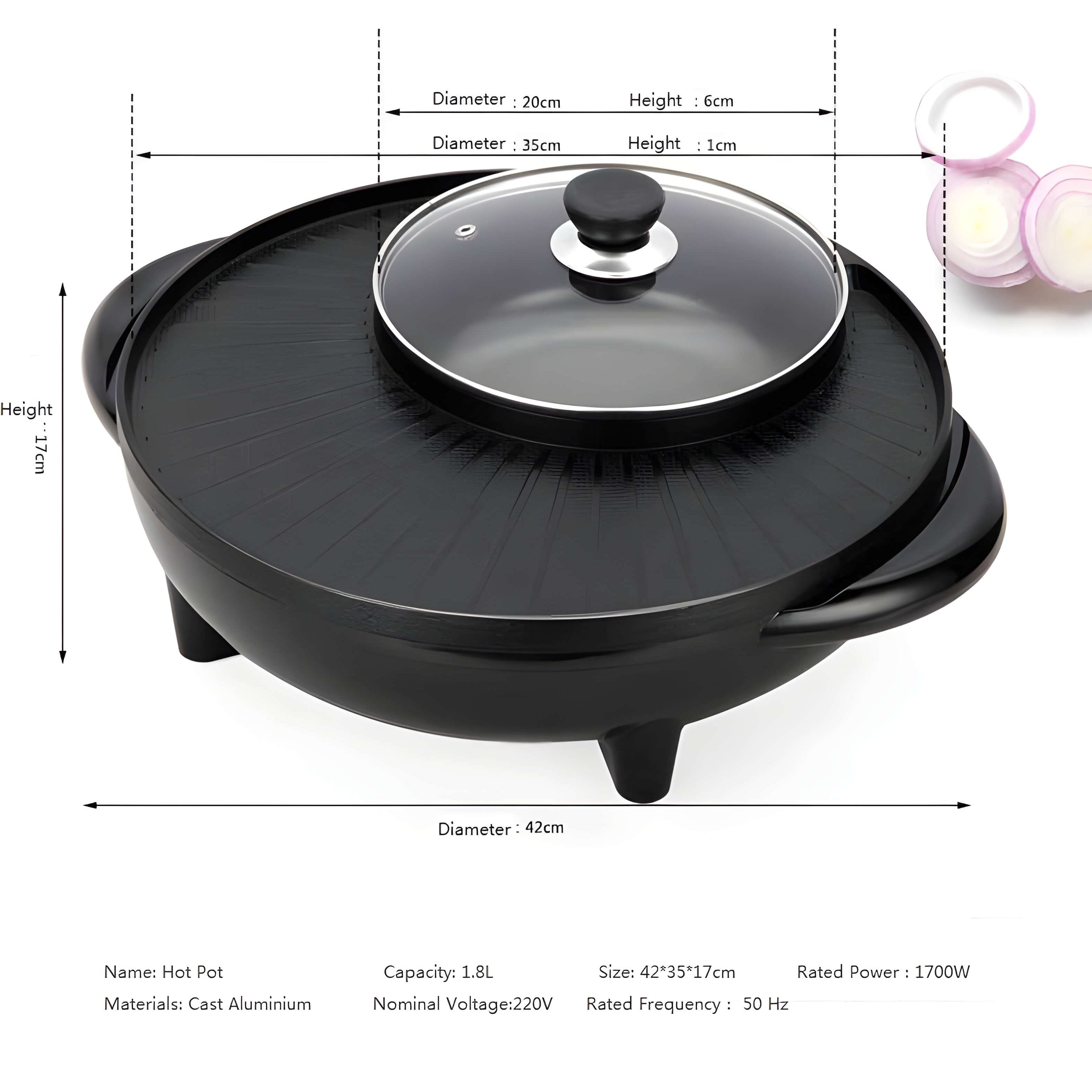 FlexGrill – Gril Électrique Multifonction 2-en-1