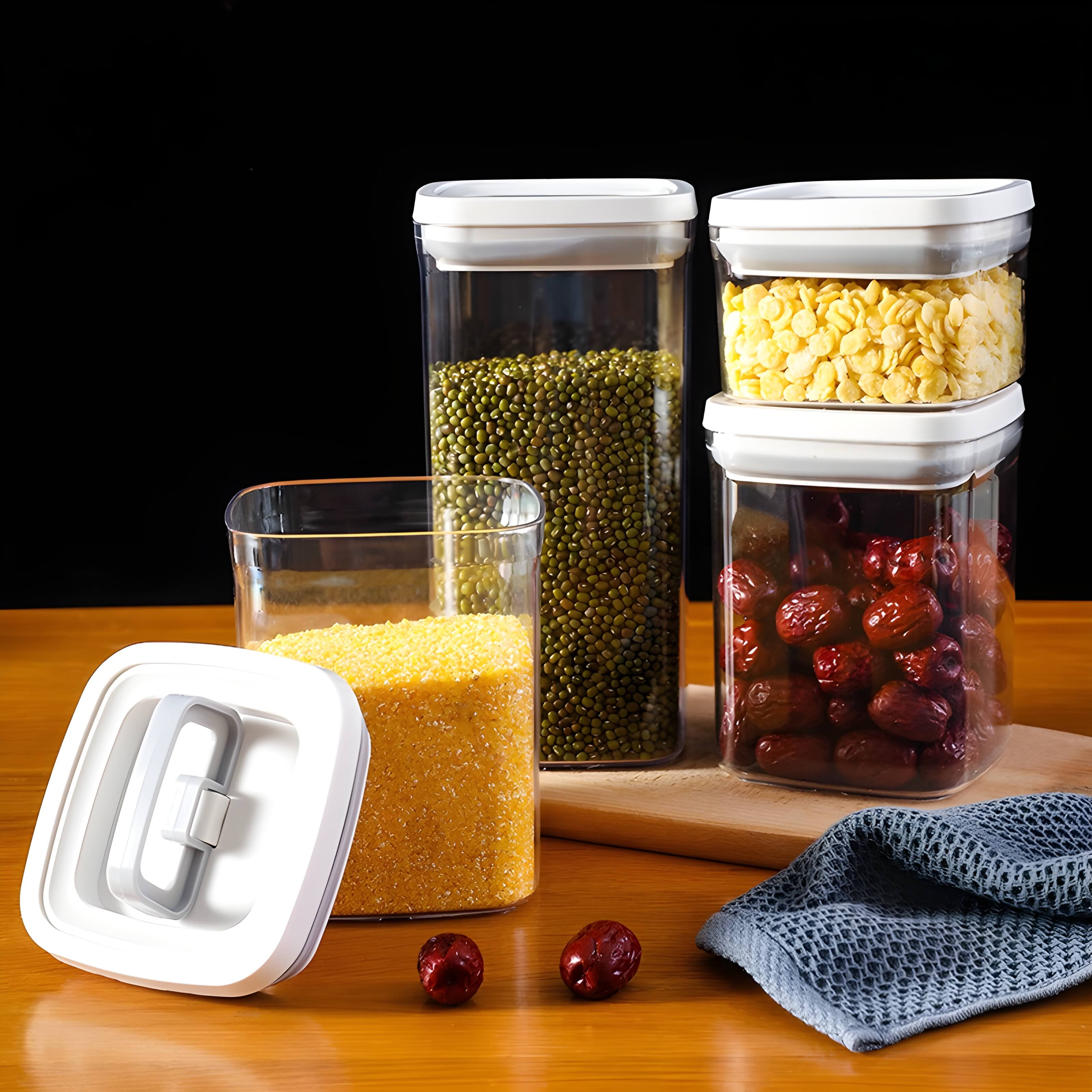 StackBox – Boîte de Rangement Empilable Transparente pour Cuisine