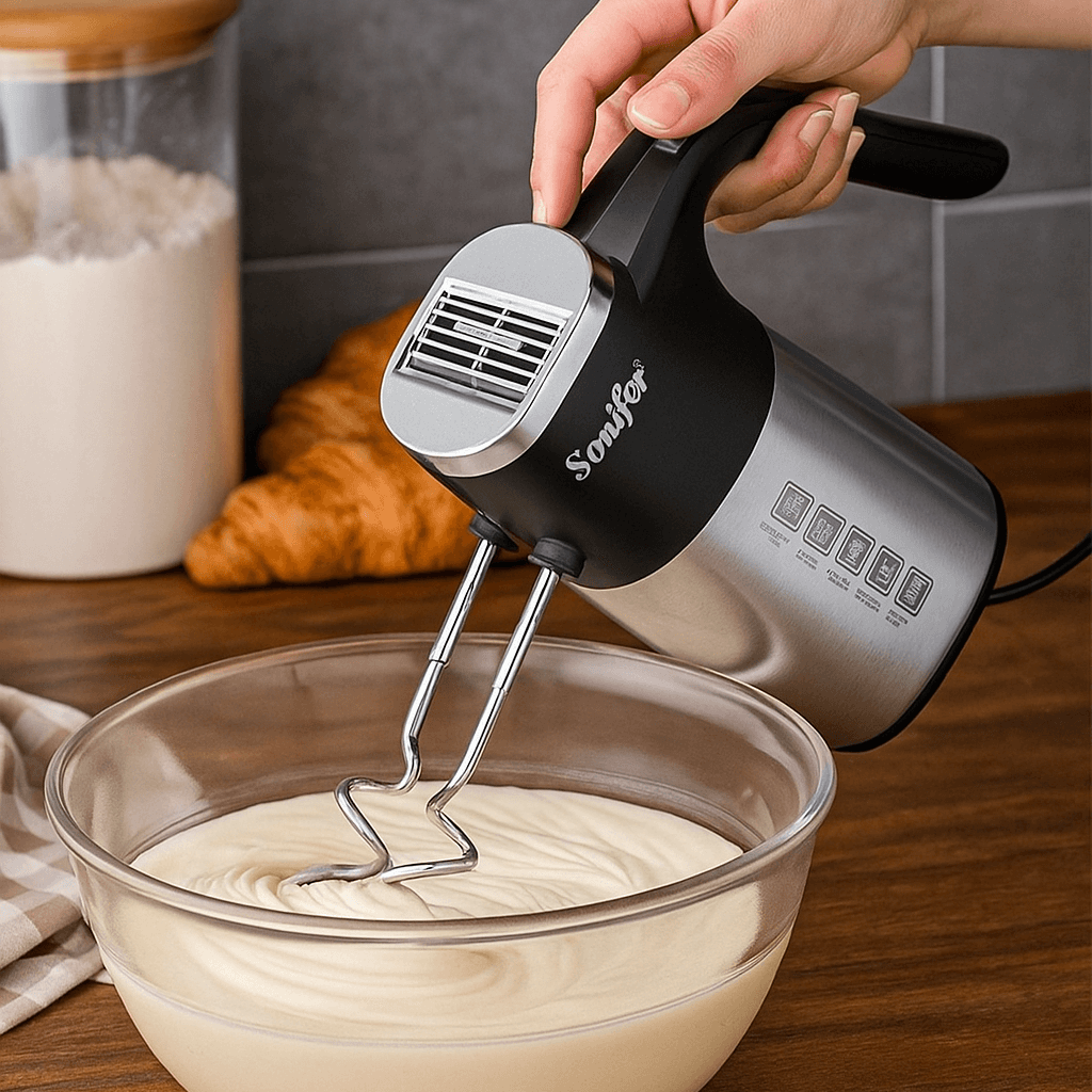 Batteur Électrique 500W & 5 Vitesses - Fonction Turbo