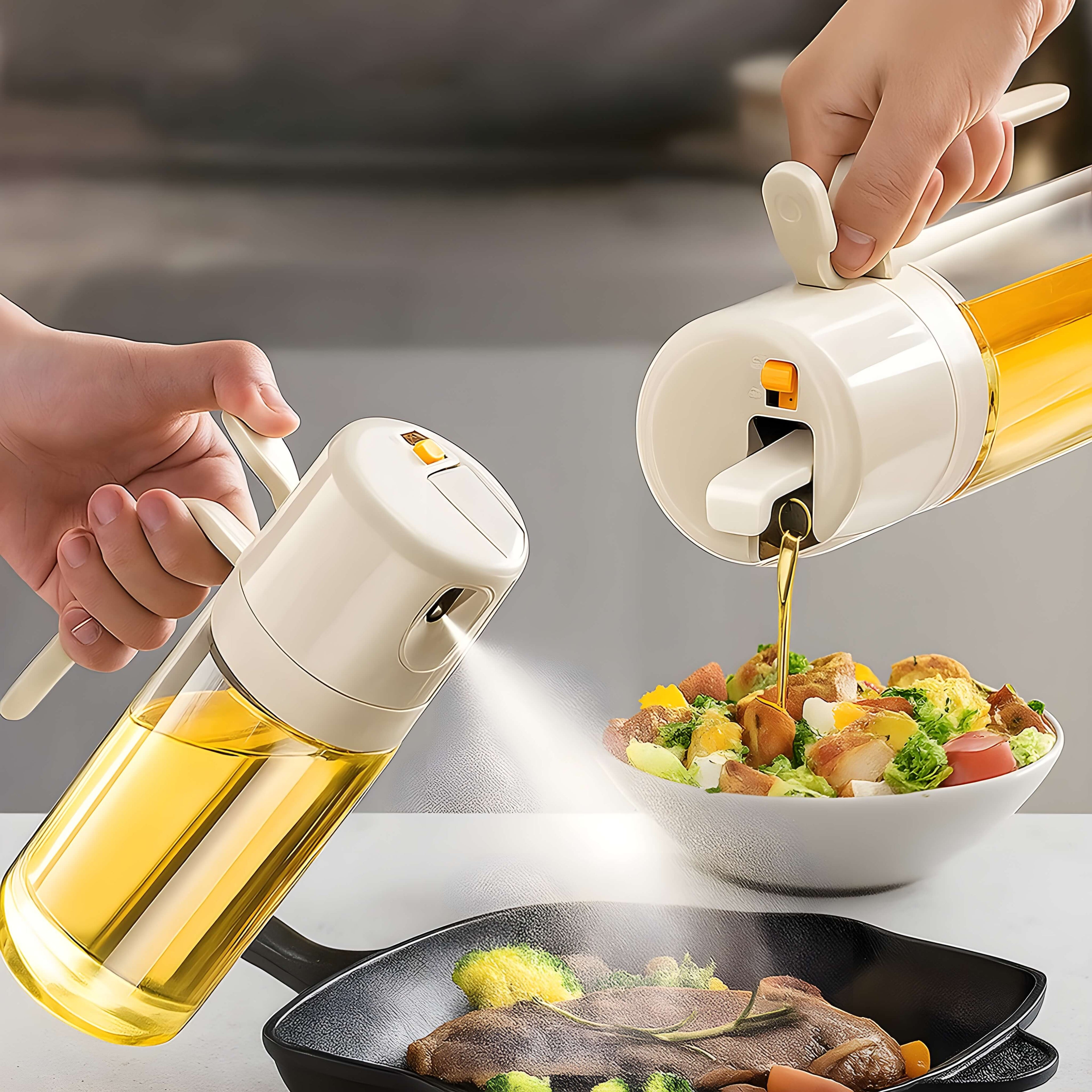 OliveMist – Pulvérisateur d’Huile Automatique & Verseur Pratique