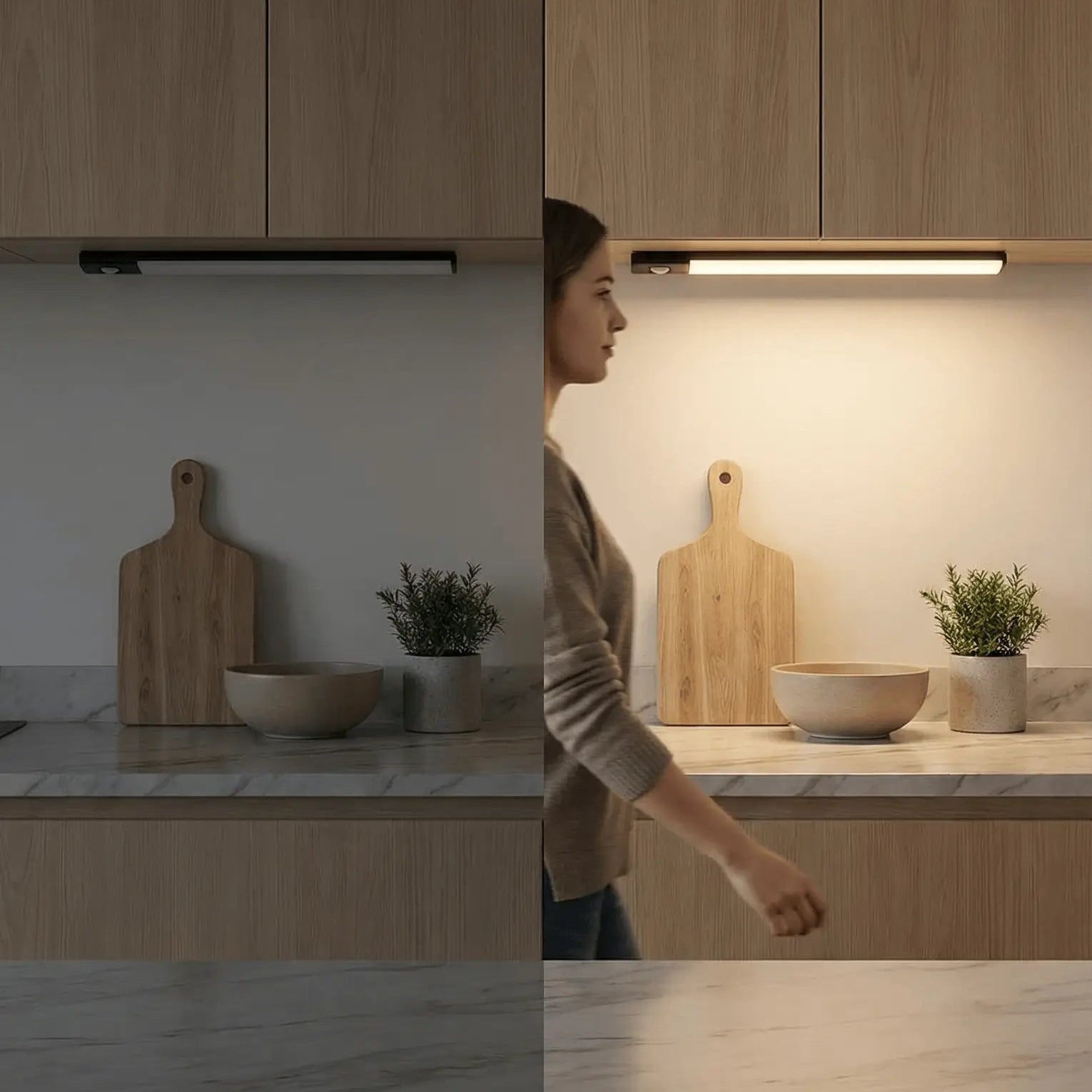 Navia-Lum — La lumière intelligente sans fil pour cuisine mieux éclairée et plus moderne